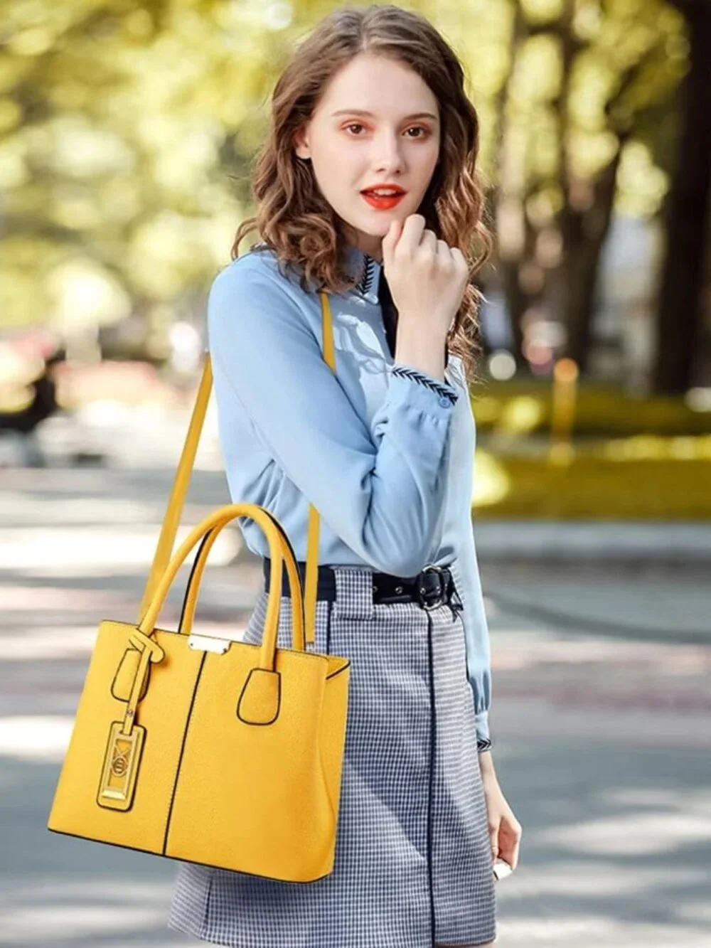 Stylish Women's Shoulder Tote Bag - Versatile Top Handle Satchel Handbag